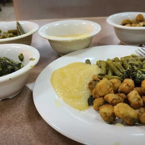 Fresh hot served buffet